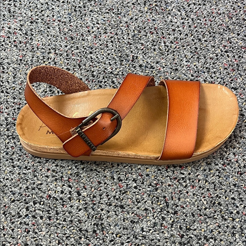 Tommy Bahama Brown Leather Double-Strap Slingback Sandal
